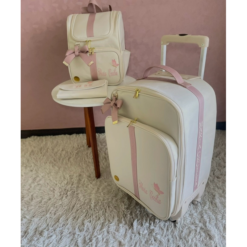 kit maternidade mala e mochila personalizado em Oferta na Shopee