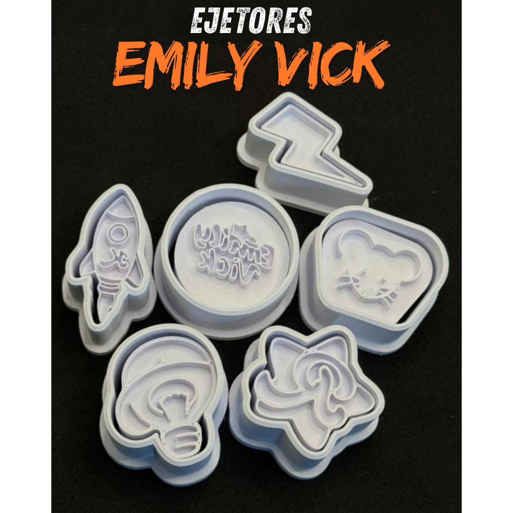 Ejetor e modelador emily vick KIT 6,  Docinhos e Doces Os BISCOITO - Youtuber confeitaria em Oferta na Shopee