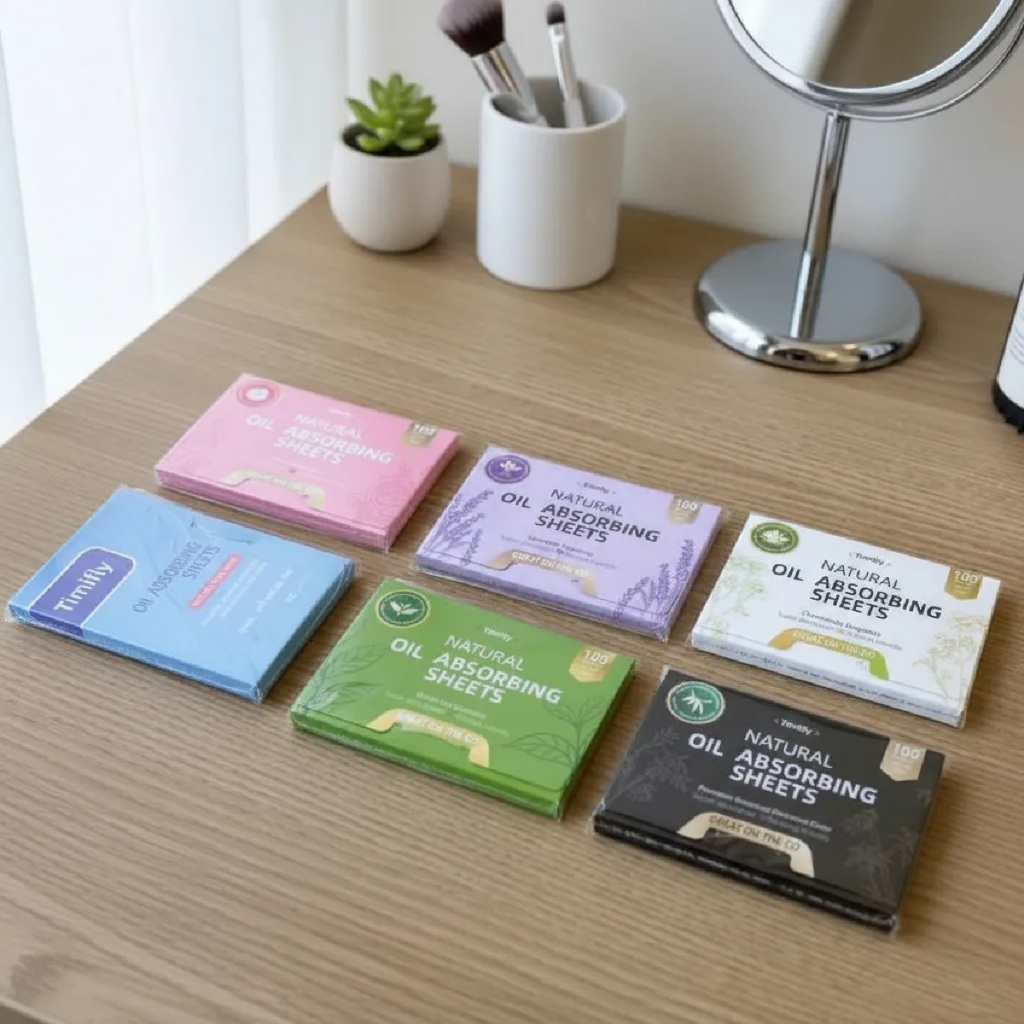 Lenço Antibrilho Facial 100 Folhas 6 Fragrâncias