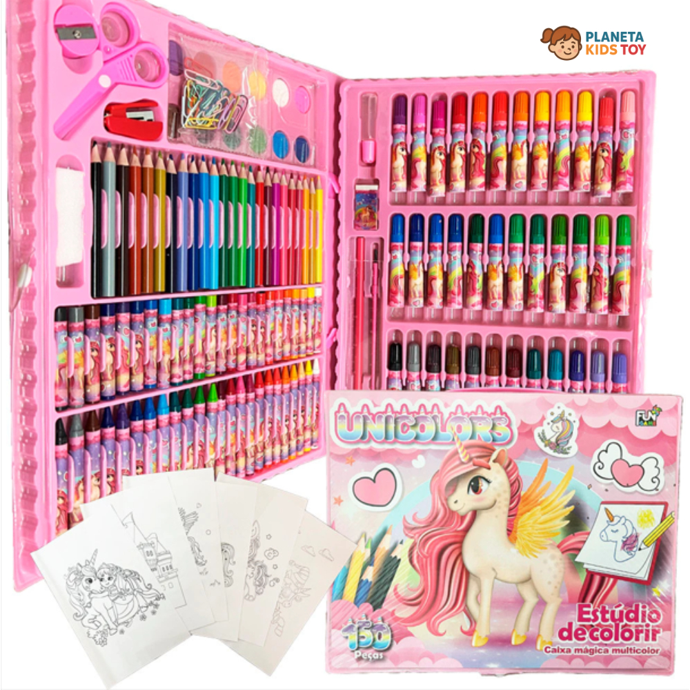 Maleta De Pintura Infantil - Estojo De Pintura Infantil