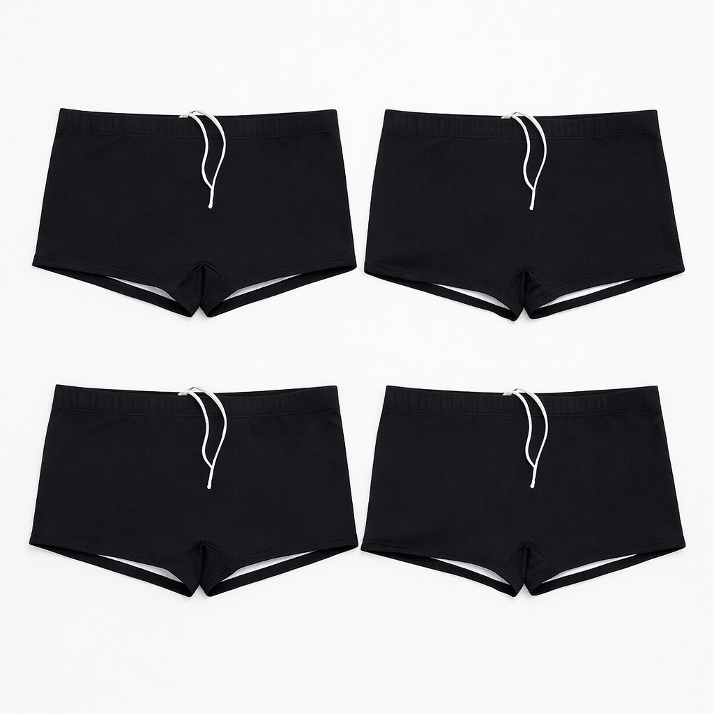 Kit C/4 Sungas Masculina forrada modelo boxer com Proteção Uv +50 com Cordão Ajuste
