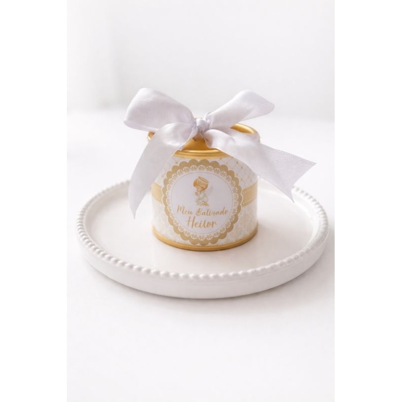 Kit 10 Mini tubolatas personalizadas 5x6 Batizado Maternidade Lembrancinha Primeira comunhão