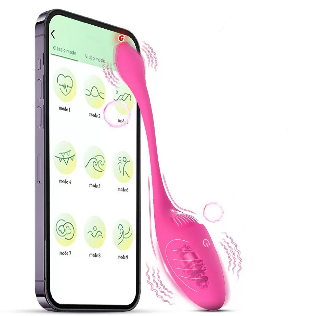 Vibrador Luxo Feminino Bluetooth Controle no Celular 9 modos de Vibração Sex Shop TD-LL em Oferta na Shopee