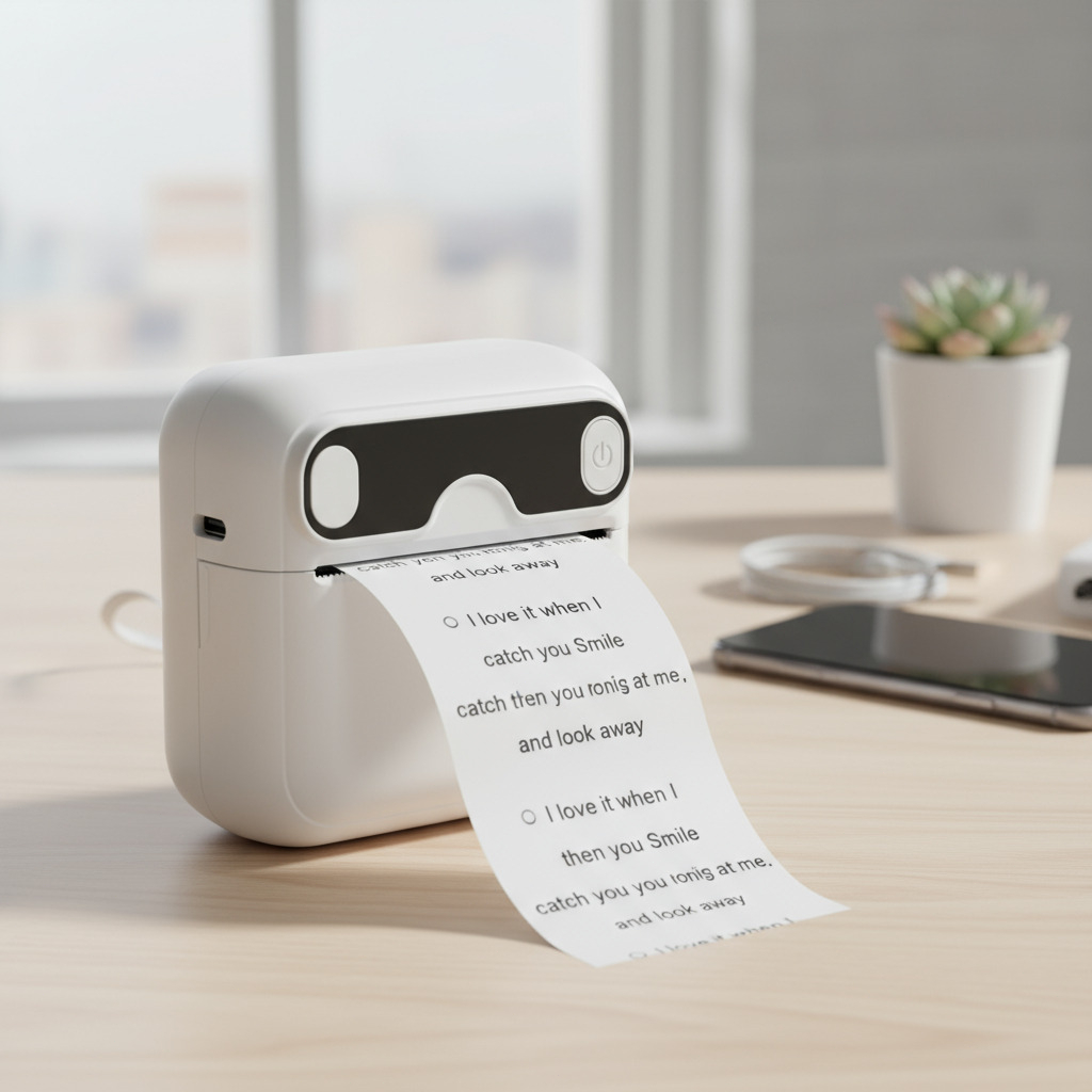 Impressora MI Térmica portátil bluetooth Gato 57mm Inteligen Sem Fio Portátil Desenho Animado Foto