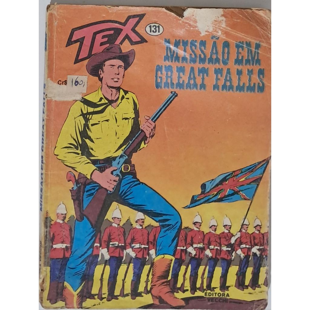 Gibi HQ - TEX nº 131 - Editora Vecchi - Missão em Great Falls- 1981 - 1ª Edição
