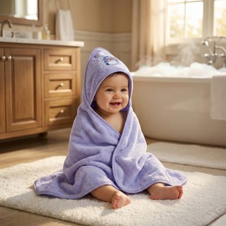🔥Toalha De Banho Bebê Capuz Roupão Infantil Recém Nascido Criança Bichinho Bordado Absorvente 80 x 80cm