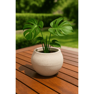 Vaso decorativo em polietileno para Planta Modelo Esfera PP em Oferta na Shopee