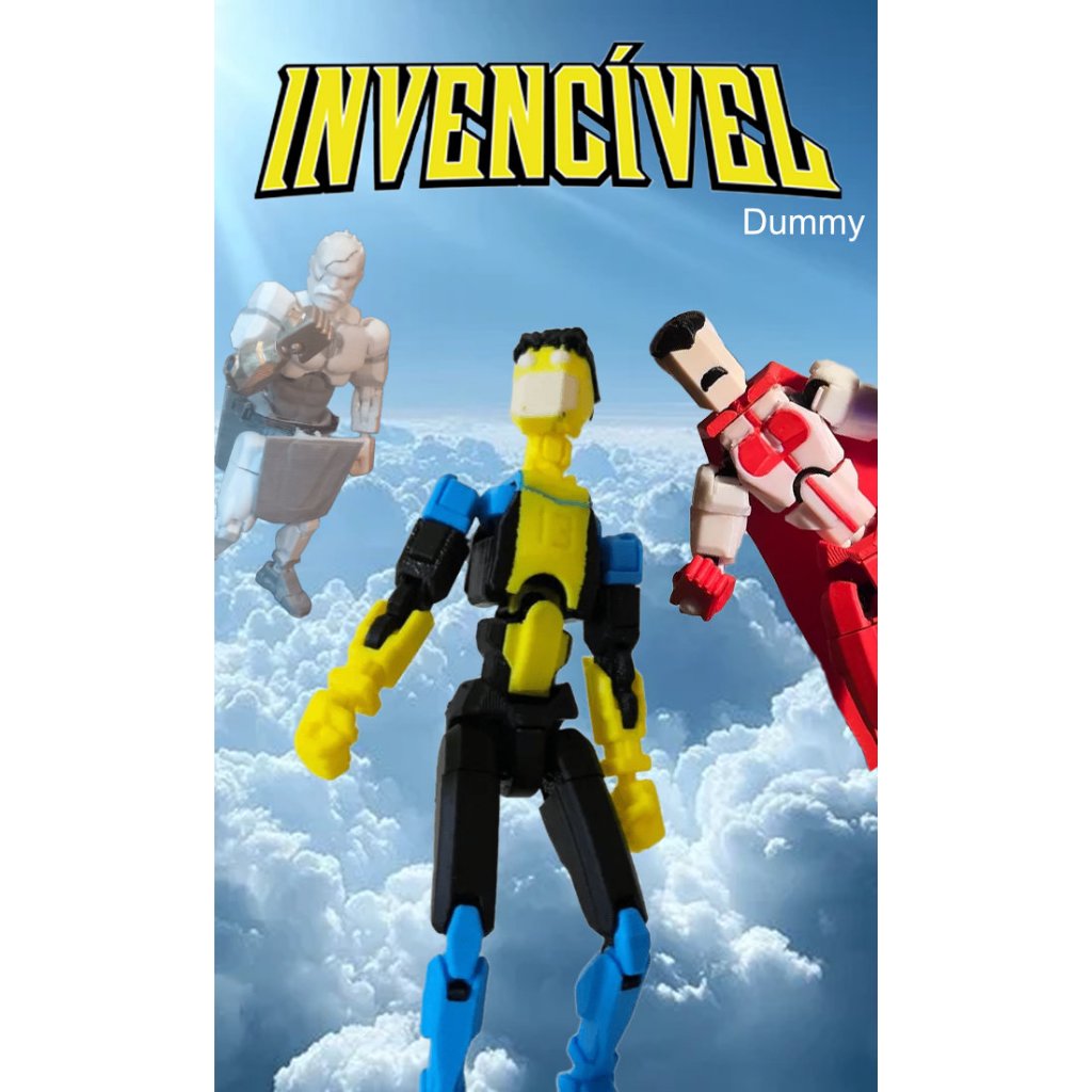 Boneco Articulado - Dummy - Invencível / Omni-Man / Conquest em Oferta na Shopee