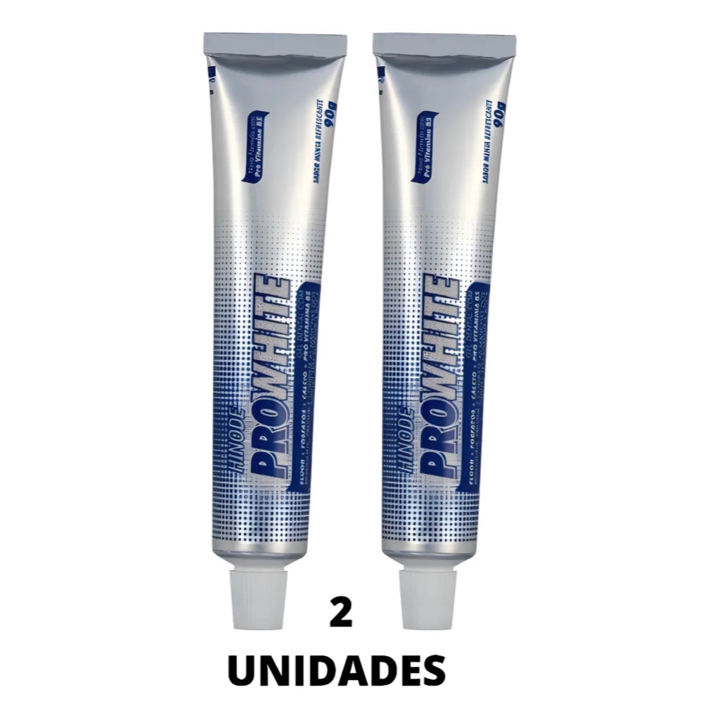 Kit 2 Pasta De Dente Gel Dental Branqueador Clareador