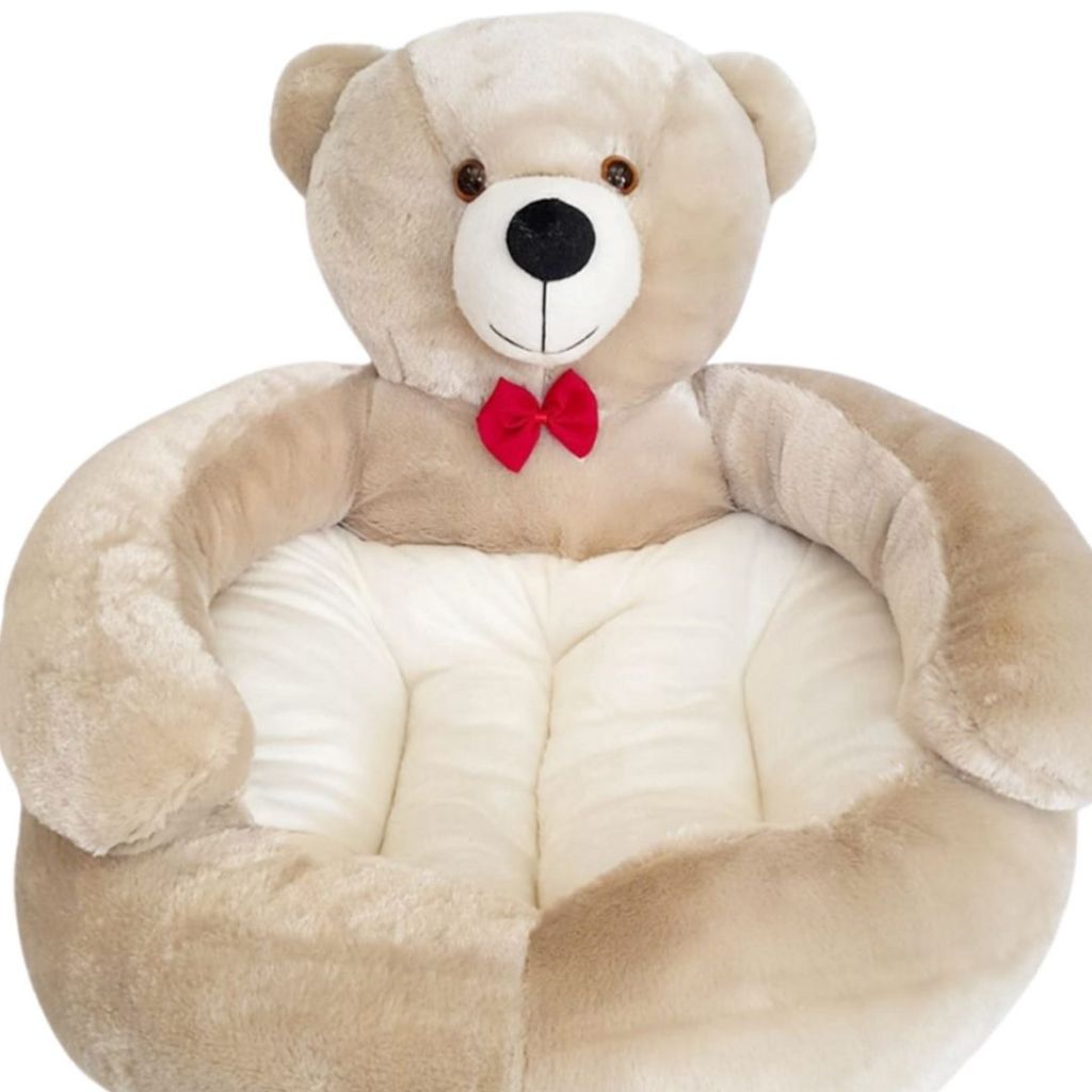 🐻🛏️ Cama Urso Pet 42cm em Pelúcia Macia – Gatos e Cachorros