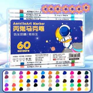 Caneta Marcadora Acrílica De 24 Para Colorir DIY Canetas De Tinta  Marcador(novo) em Oferta na Shopee