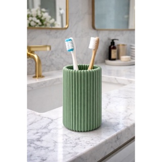 Pote GRANDE Porta Canetas Maquiagem Escova De Dente Multiuso Canelado - Moderno em Impressão 3D em Oferta na Shopee