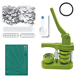 Conjunto de Máquina Deslizante Máquina De Button, Botão, Broche, Crachá 33/44/58mm +Boton Branco Pins E Bottons 100 Kits em Oferta na Shopee