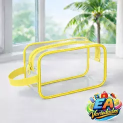 Nécessaire transparente Bolsa Enfermagem Organizador de Plástico