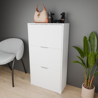 Sapateira 3 Portas Organizadora Multiuso Para 12 Pares Para Quarto Sala Escritório Hall