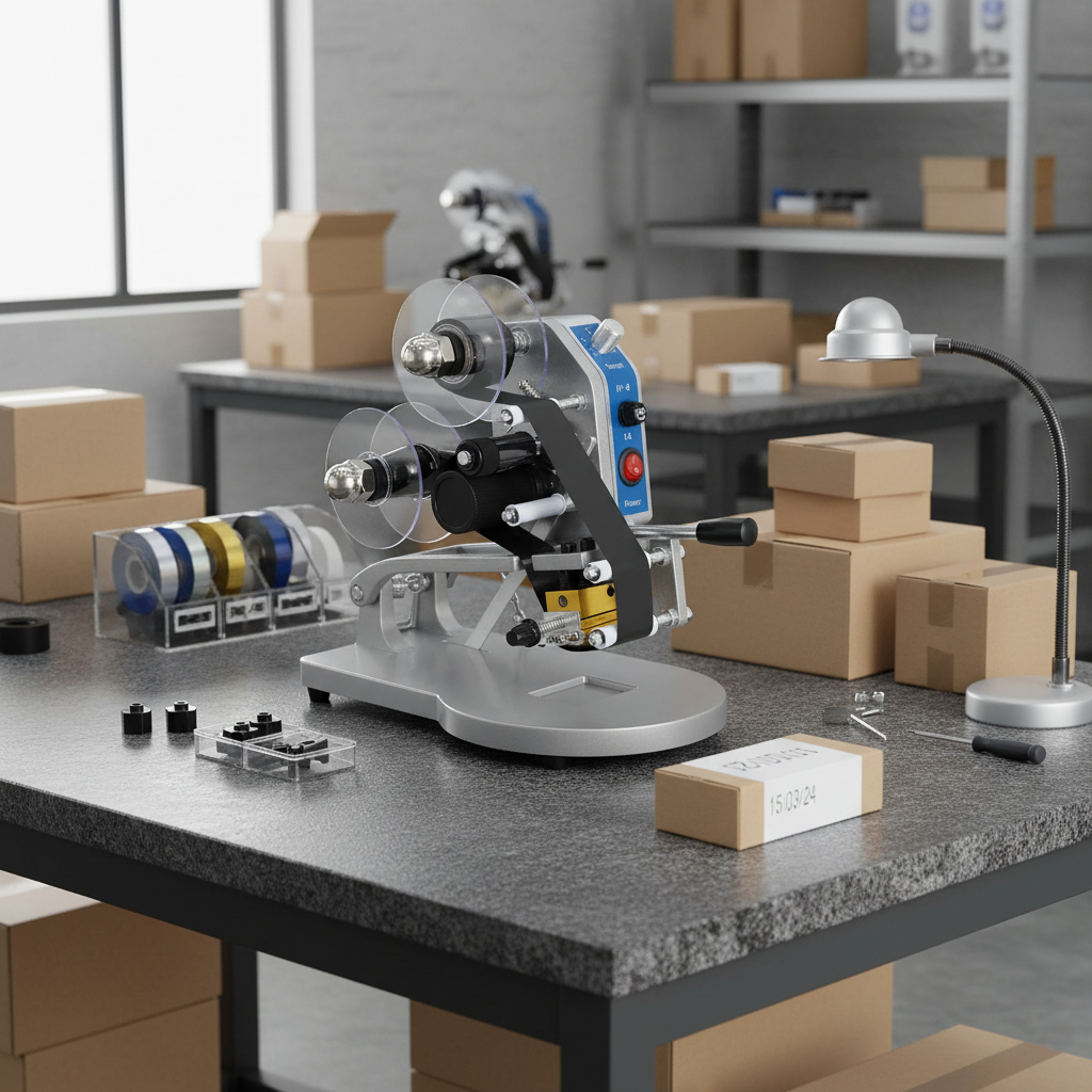 Datador Manual Térmico Impressão Embalagens Contém Caracteres + 1 Rolo de Fita MECOLOUR