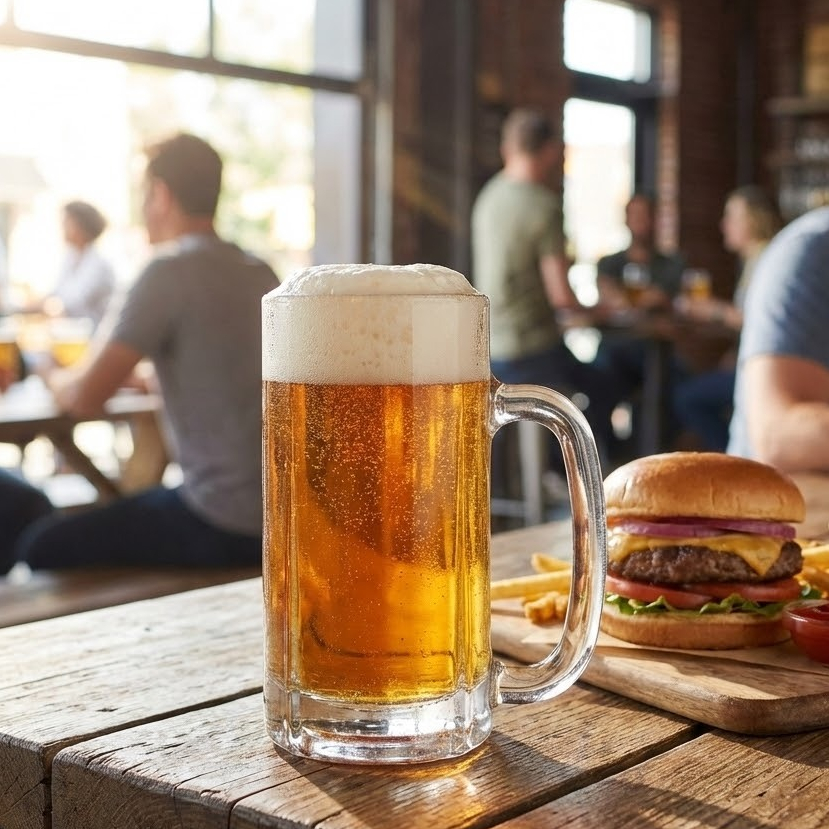 Caneca Prost Cerveja Vidro 550ml Bar Restaurante Chopp Ruvolo em Oferta na Shopee