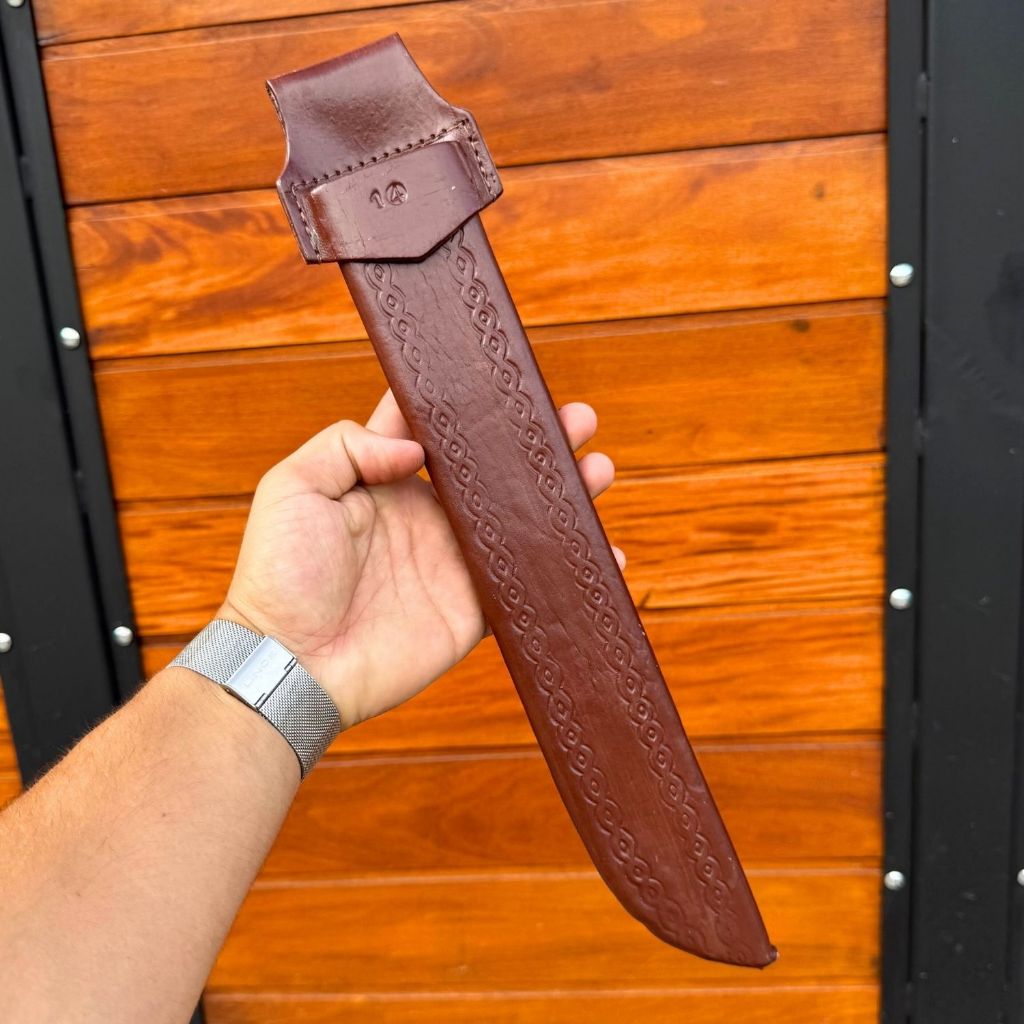 Bainha Capa Facão 10 a 22 Polegadas Em Couro Legitimo Melhor preço