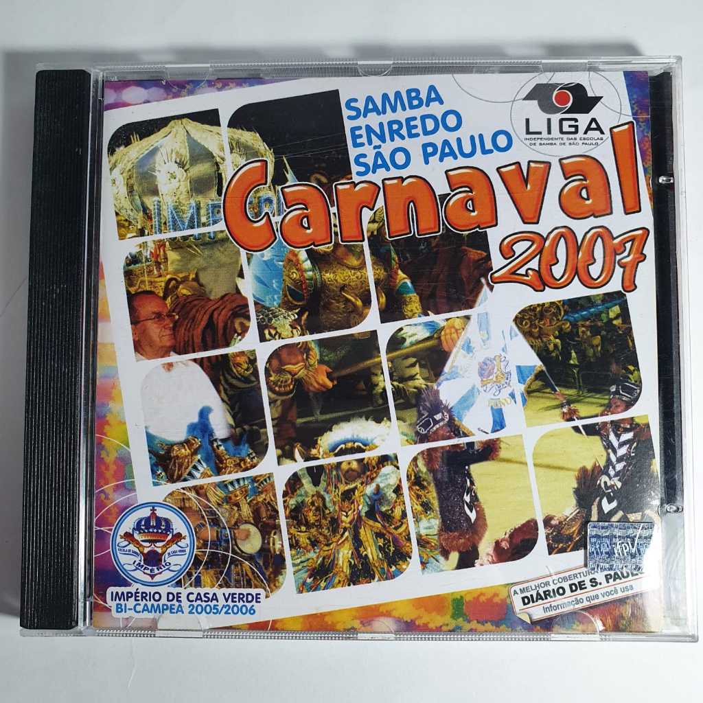 CD Carnaval 2007 – Samba Enredo de São Paulo – Carnaval / Samba – Original - Música Brasileira