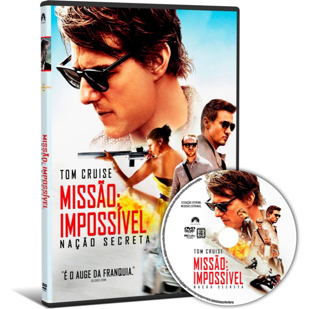 DVD Missão: Impossível - Nação Secreta - 2015 - (Dual-Audio) - 1080p HD Por 24.99