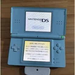 used) Nintendo Azul Gelo Com Stylus Touch Pen console De Jogos Portátil Testado Totalmente Funcionando DS Lite USG-001