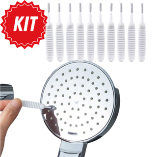 Kit Escova Desentope Chuveiro Mini Desentupidora Limpador Celular Multifuncional Desentope em Oferta na Shopee