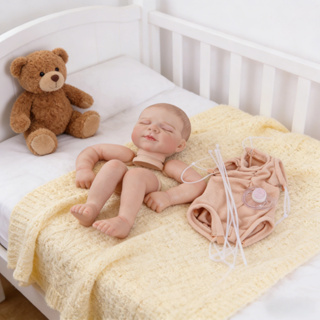 Reborn Kit De Bonecas 48CM Dormindo Baby Com Cabelo Pintado Já Pintado Pele 3D Veias Visíveis em Oferta na Shopee