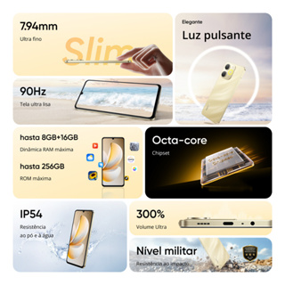 Realme Note 70 4+256gb com Bateria de 6300mAh para Longa Duração em Oferta na Shopee