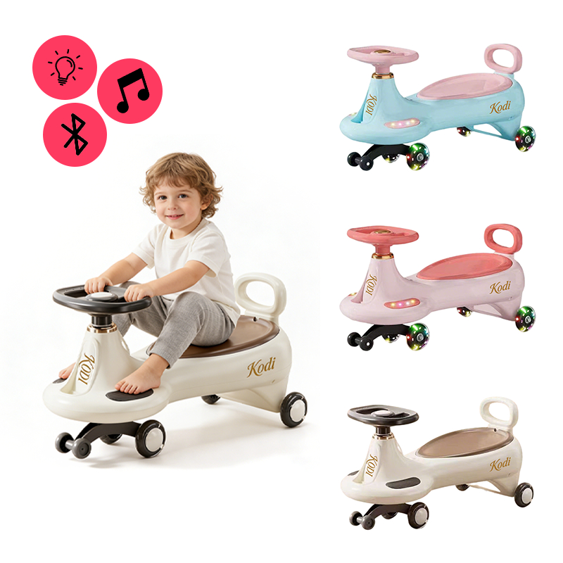 Carrinho Rolimã Super Car Passeio Infantil Led Que Gira 360° Menino Menina Andador Cores Suporta 100kg P23