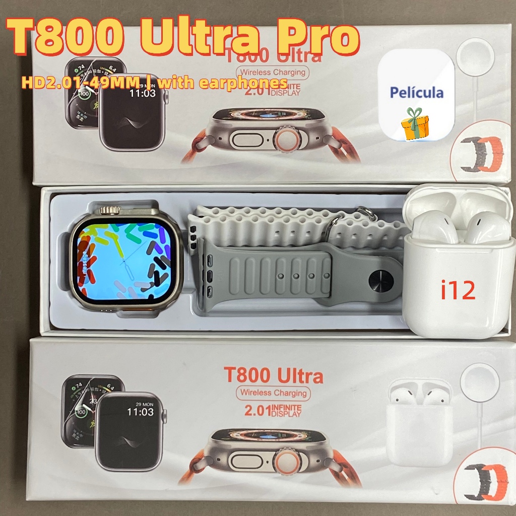 2026 Smartwatch T55 Ultra Pro 2 Em 1 Com Telefone Bluetooth-IWO 16