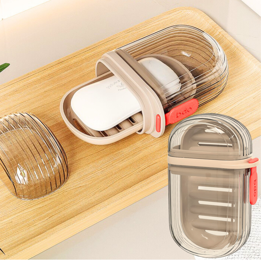 Saboneteira Portátil Para Viagem Caixa de Sabão Com Drenagem Vedada e Tampa não Vaza em Oferta na Shopee