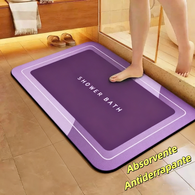 Tapetes impermeáveis ​​e antiderrapantes para banheiro, cozinha e quarto Tapetes absorventes de água e de secagem rápida em Oferta na Shopee