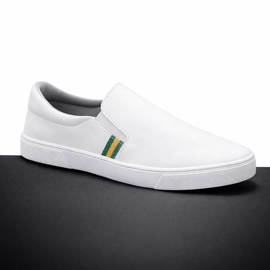 Tênis Iate Slip on Calce Fácil Hype Shoes Com Fita Lateral - Edição Limitada Brasil - Copa - Unissex