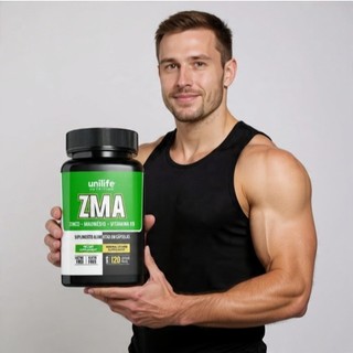 ZMA - Zinco, Magnésio  Aspartato e Vitamina B6 em cápsulas 600 mg | Unilife