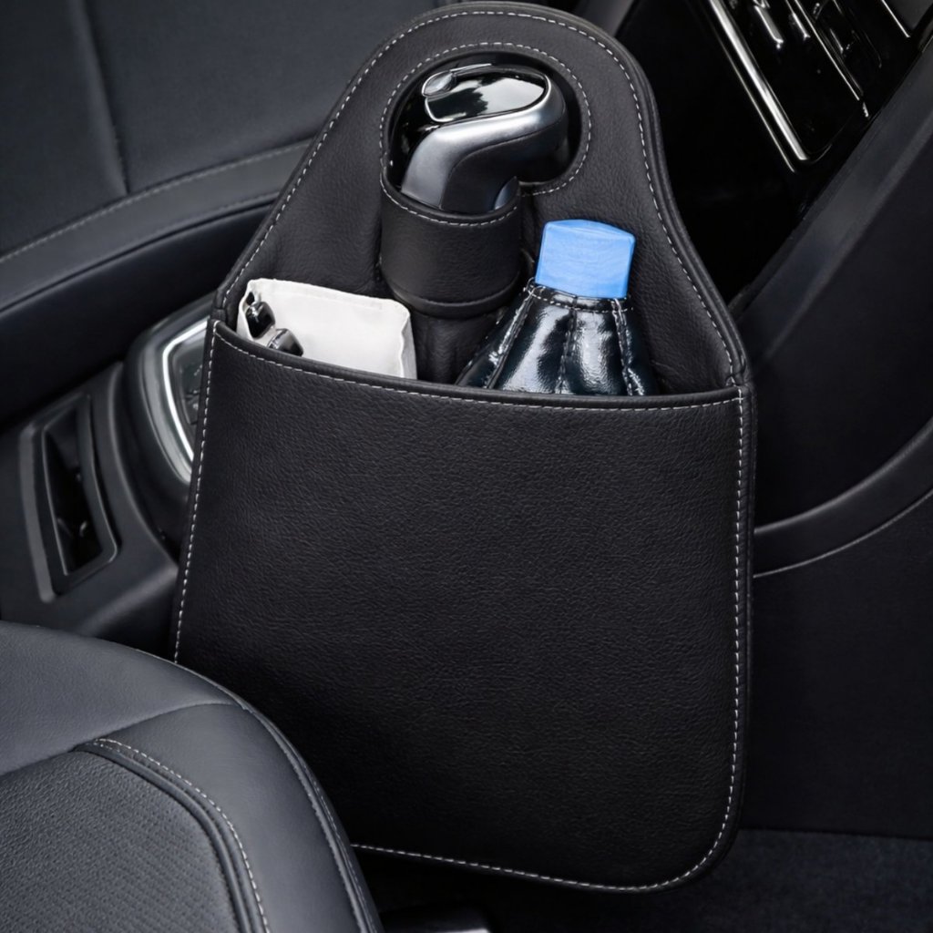 Lixinho De Carro Em Couro Ecológico Versátil e Moderno Acabamento Para seu Carro em Oferta na Shopee