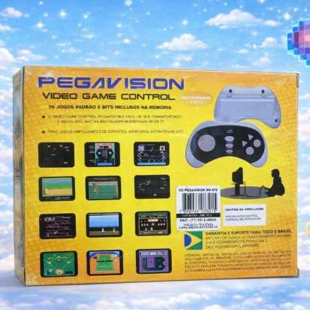 Video Game Retro Pegavision Plug & Play 76 Jogos 8 Bits Controle Com Fio — imagem 2 de 2