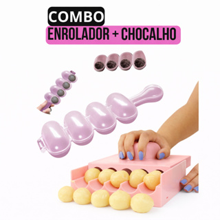 Kit 1 Enrolador de Doces Bluestar Brigadeiro Beijinho + Chocalho Modelador boleador OFF// em Oferta na Shopee
