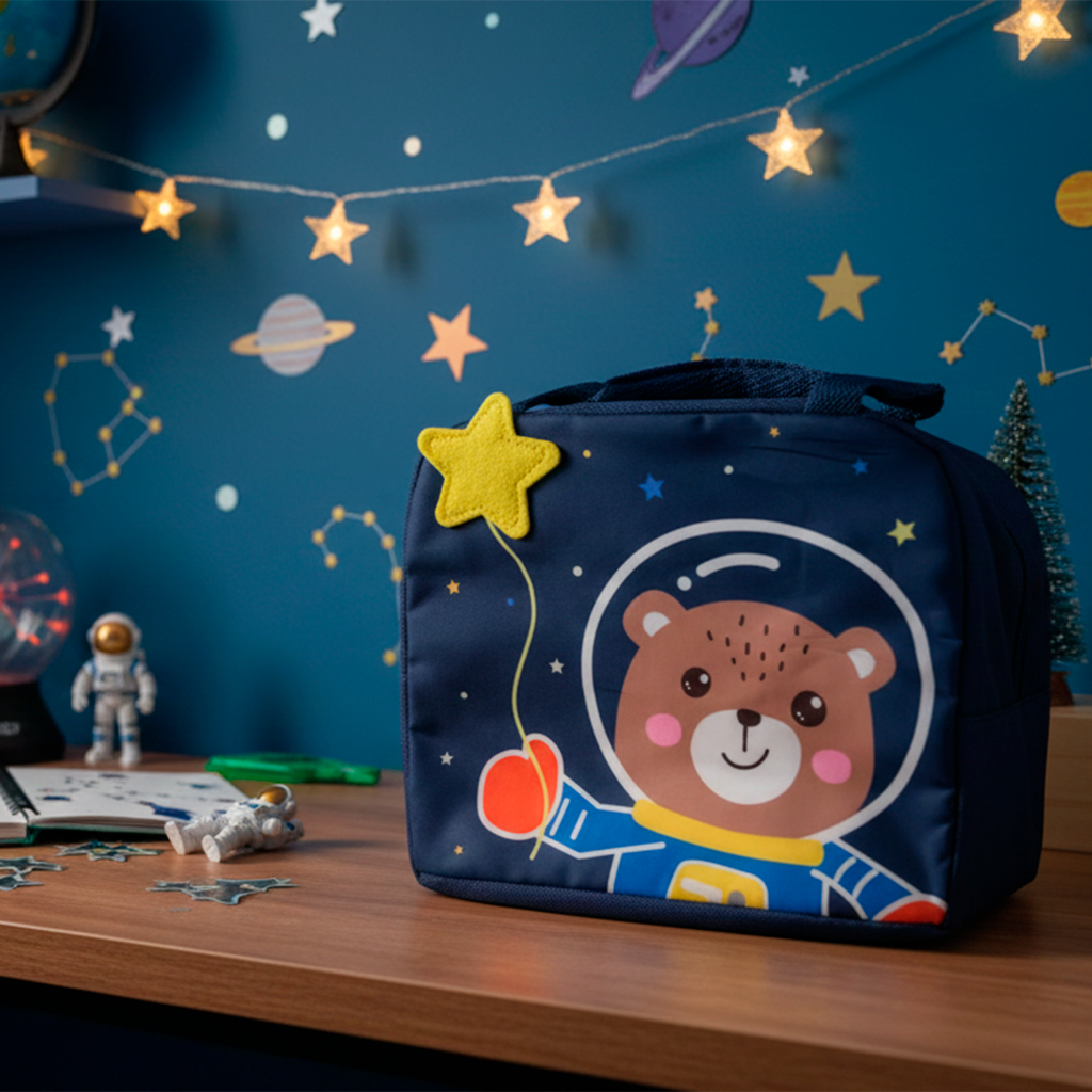 Lancheira bolsa termica lanche escola infantil guarda marmita garrafa almoço criança