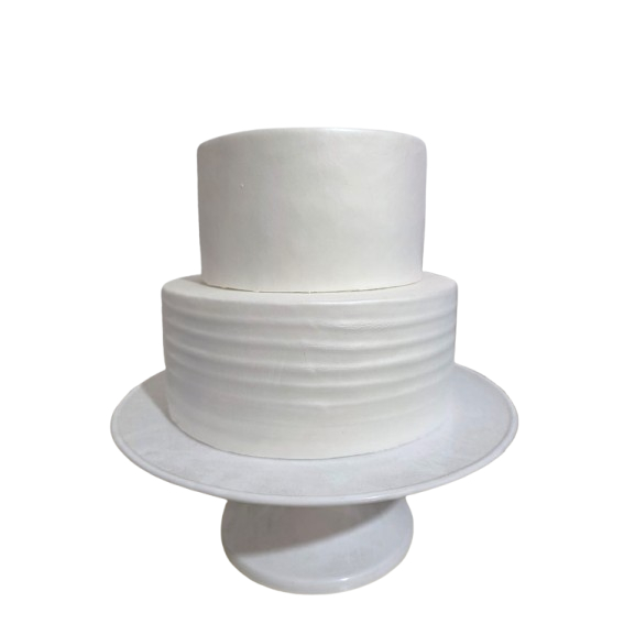 Bolo fake 2 andares Base para decorar bolo fake liso sem decoração.