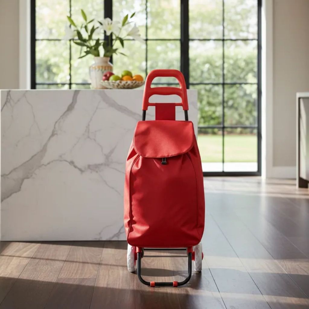 Carrinho De Compras Feira Supermercado Reforçado Dobrável Sacola Bolsa Térmica Suporta 30kg Colorido