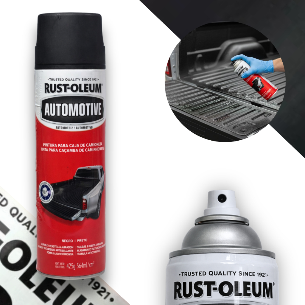 Tinta Spray Para Picape Caçamba Preto Rust Oleum Automotive