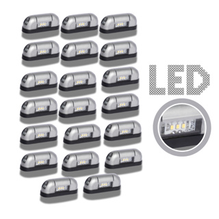 20 Lanterna Para Placa Aplicação Carreta Reboque Carretinha Caminhão Tri Led - Bi Volt em Oferta na Shopee