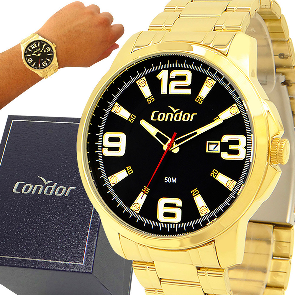 Relógio Masculino Condor Original Prova Dágua Garantia 1 Ano em Oferta na Shopee