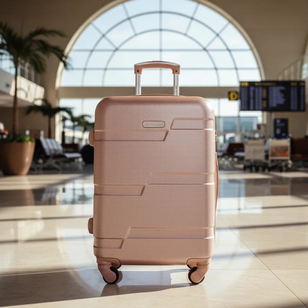 Mala Rosa Dream Jacki Design – Tamanho Bordo 10kg com Giro 360°, ABS Resistente e Alça Reforçada Aprovado pela ANAC