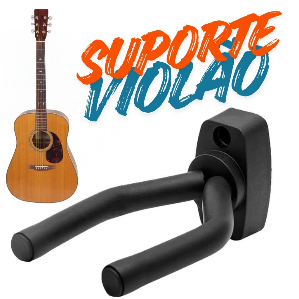 Suporte Parede Violão Ajustável Para Cavaquinho Ukulele Guitarra Violino