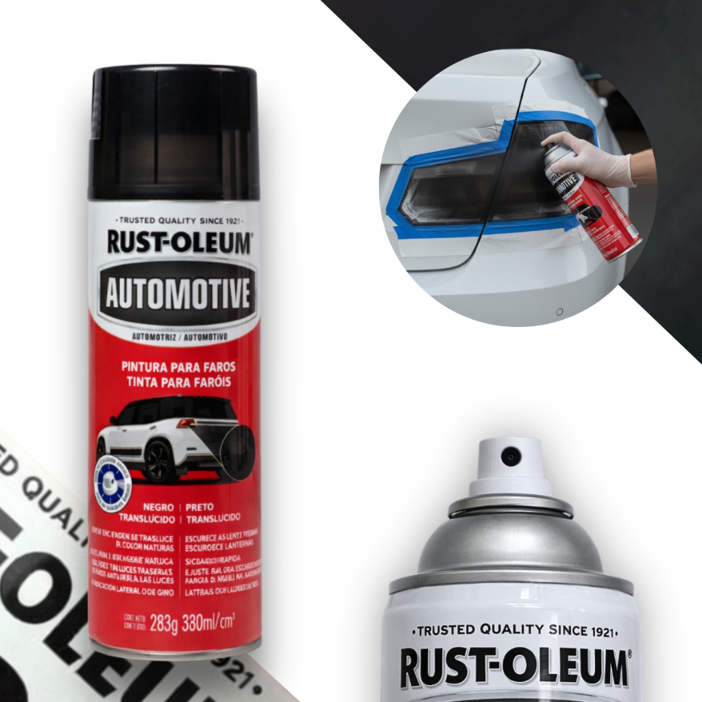 Tinta Spray Para Farol Preto Translucido Rust Oleum Automotive em Oferta na Shopee