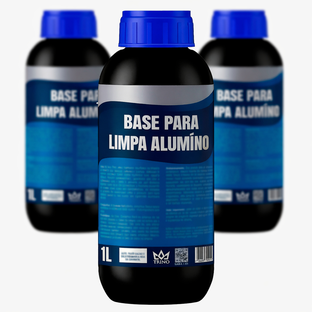 Base Para Brilha Alumínio Limpa Aluminio Concentrado 1 Litro Rende até 10 Litros