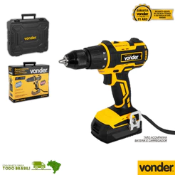 Parafusadeira Furadeira de Impacto Vonder IPFV 1819I 18V Profissional