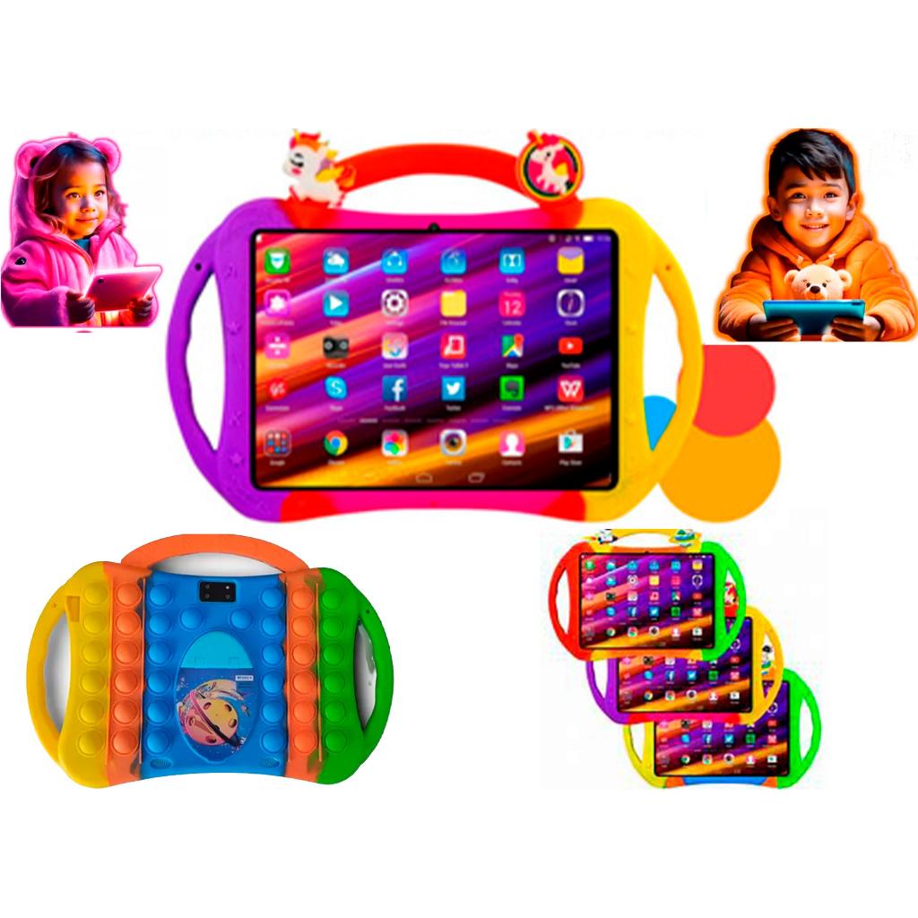 Tablet Infantil KT10 10.1 Android – Entretenimento e educacional com 32GB Armazenamento e 2GB RAM