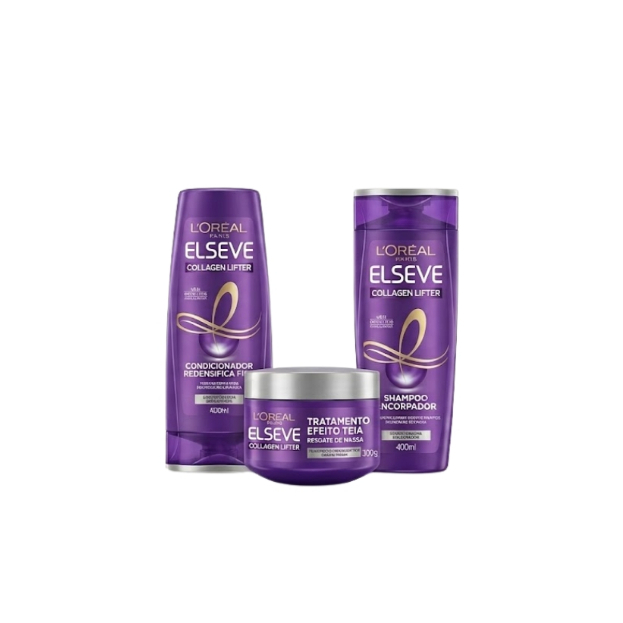 Kit L'oréal Paris Colágeno Lifter Shampoo + Condicionador + Tratamento